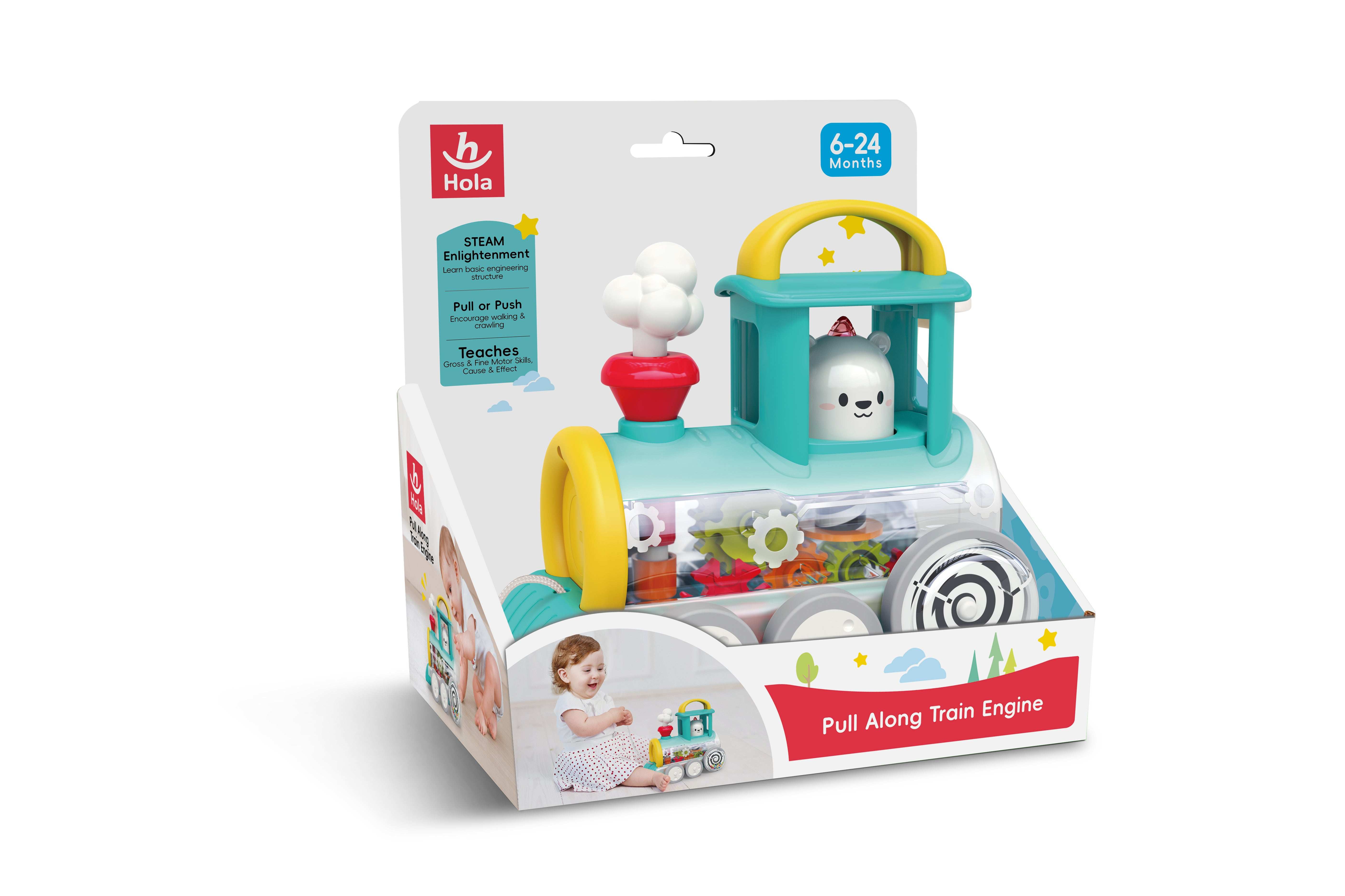 Push Along Train Engine Toy with Lights Learning for Toddlers in Kuwait